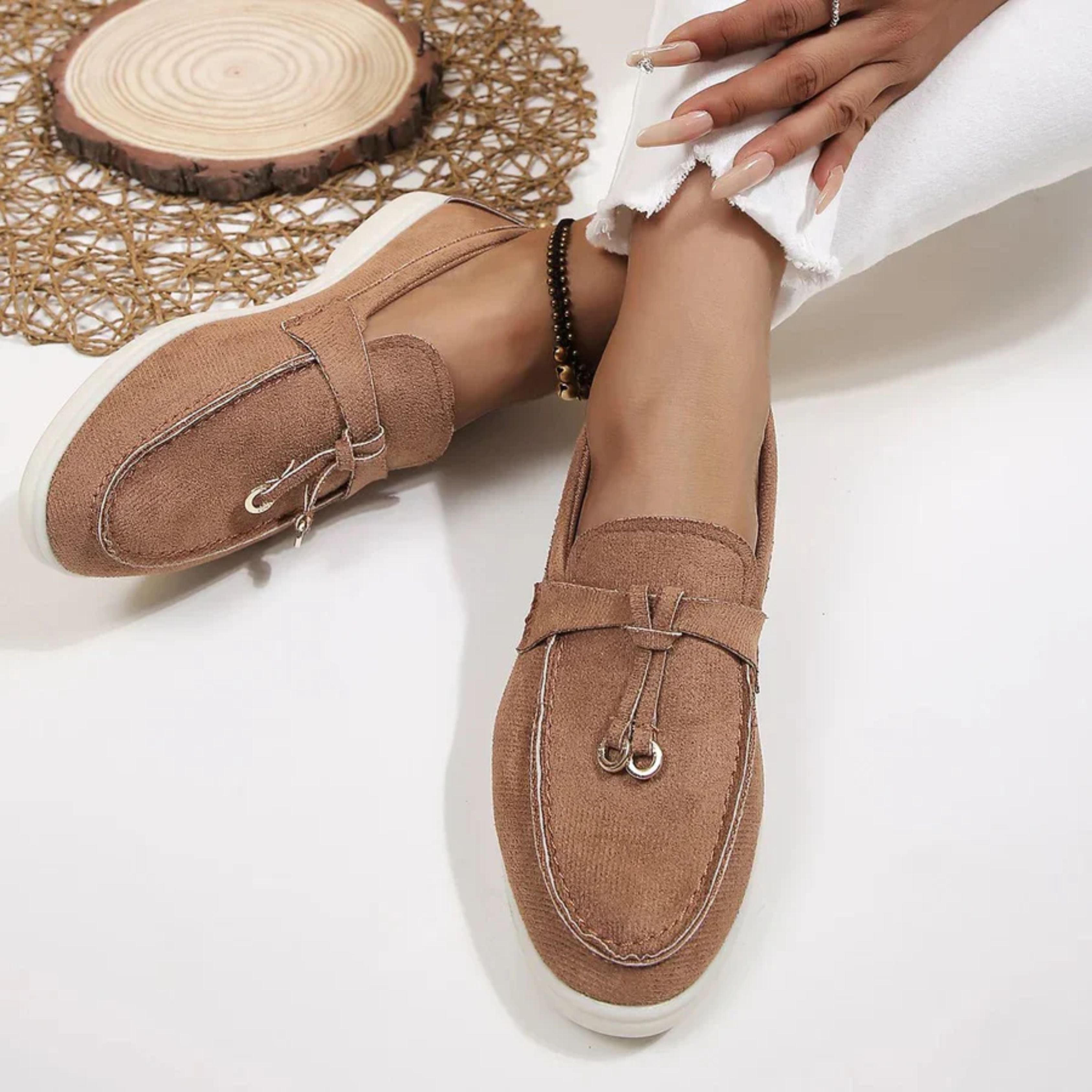 Damesschoenen | Slip-On | Comfortabel | Suède Damesschoenen | Damesschoenen-Boetiek Moda