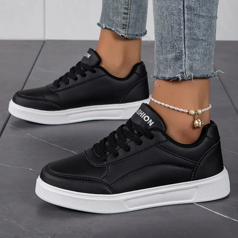 Damessneakers - Lace Up - Lichtgewicht - Skateschoenen - Sneakers Laag-Boetiek Moda