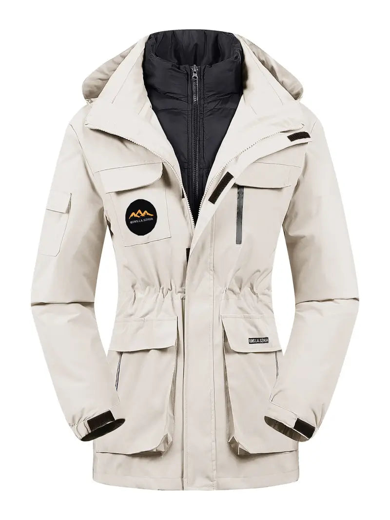 Dameswinterjas | Met capuchon | Zakken | Sneeuwjas | Winterjas-Boetiek Moda