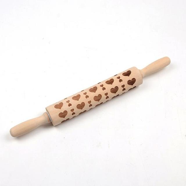 Deegroller - Decoratieve Kerst Koekjesdeegroller-Boetiek Moda