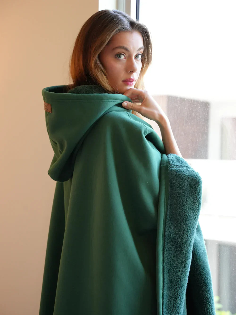 Deken Hoodie - Knusse Fleece Oversized Hoodie Loungewear voor dames-Boetiek Moda