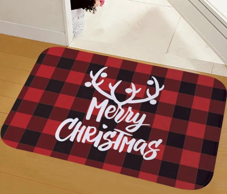 Deurmat - Antislip Kerst Decor Grappig Kerstman Tapijt-Boetiek Moda