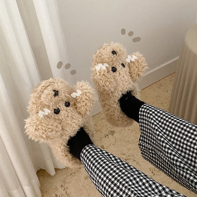 Dierenpantoffels - Warm - Antislip - Winterpantoffels - Dierenhuisschoenen-Boetiek Moda