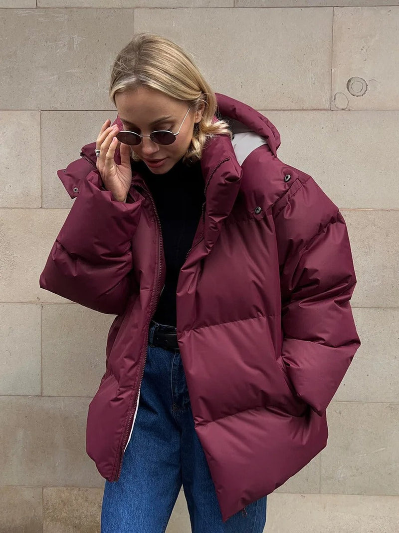 Donsjack - Kort - Gewatteerd - Winterjas - Pufferjas Dames-Boetiek Moda