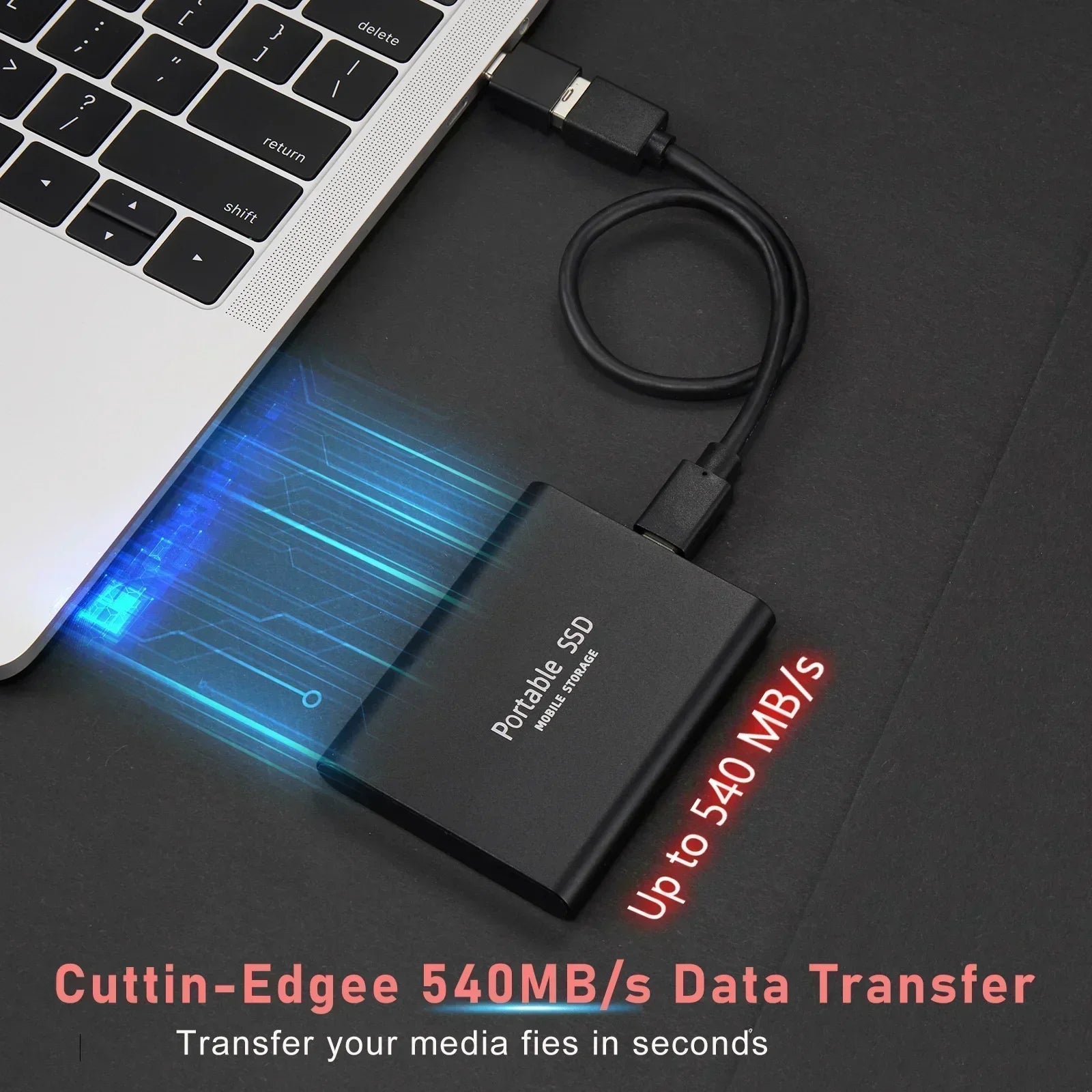 Draagbare SSD | USB C | 128 TB | Externe SSD | Solid State Drive-Boetiek Moda