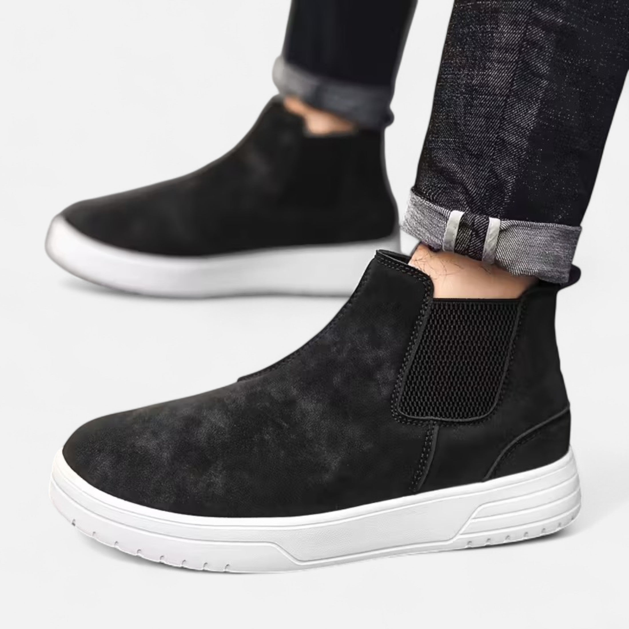 Enkellaarzen | Casual | Rubberen Zool | Slip-On Laarzen | Herenlaarzen-Boetiek Moda