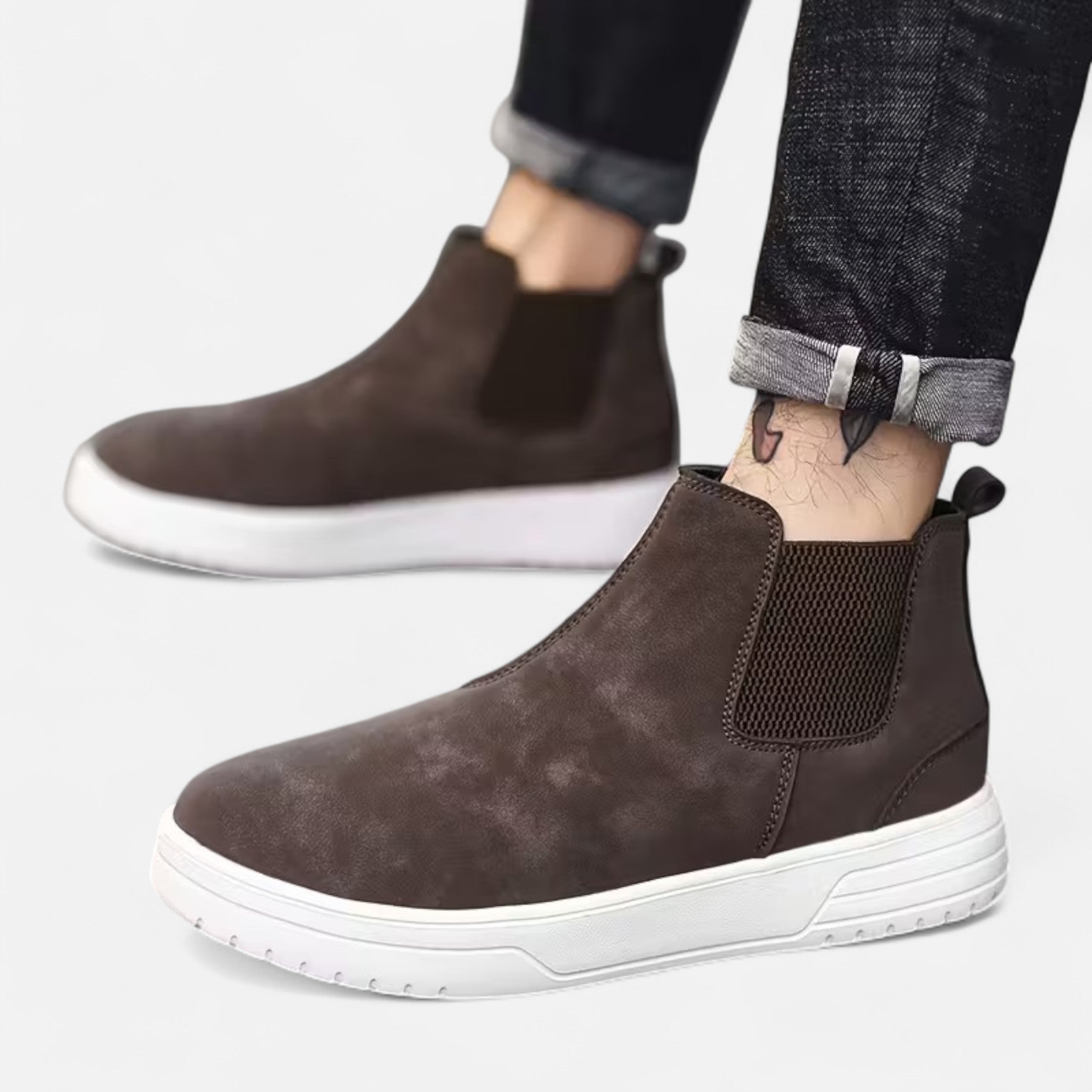 Enkellaarzen | Casual | Rubberen Zool | Slip-On Laarzen | Herenlaarzen-Boetiek Moda