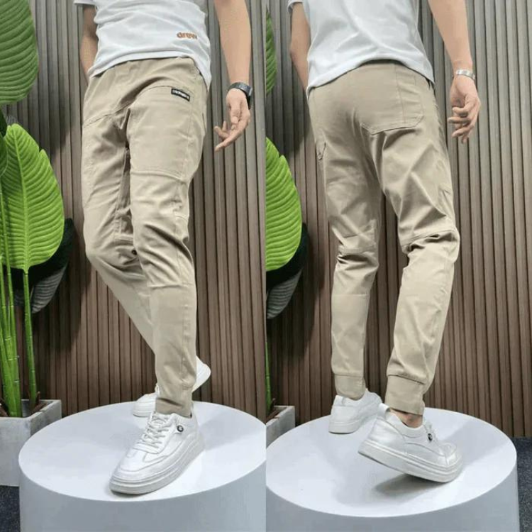 Erik | Stretchy Skinny Cargo Broek (1+1)-Boetiek Moda