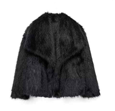 Faux Bontjas - Vrouwen Oversized Korte Fluffy Bontjas-Boetiek Moda