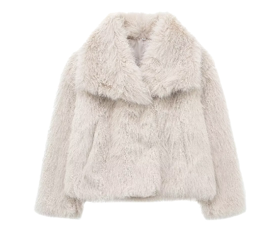 Faux Bontjas - Vrouwen Oversized Korte Fluffy Bontjas-Boetiek Moda