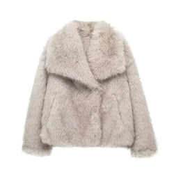 Faux Fur Jas - Kort - Flurry - Synthetische Bontjas - Fluffy Jas Dames-Boetiek Moda