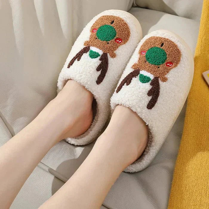 Feestelijke Rendier Pantoffels Voor Binnen-Boetiek Moda