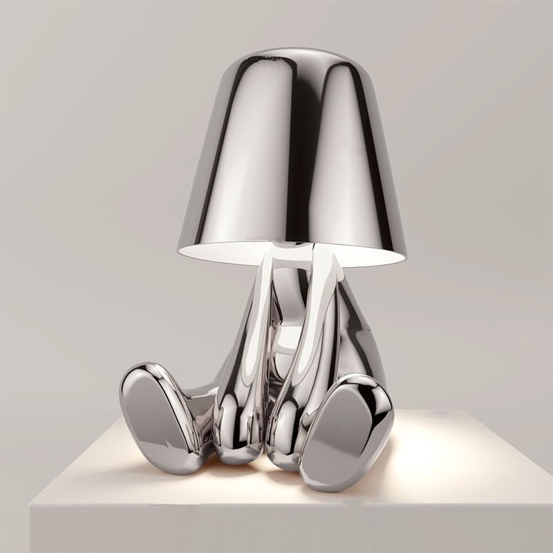 Figuur Lamp - Dimbare Ambience Goud Zilver Tafellamp-Boetiek Moda