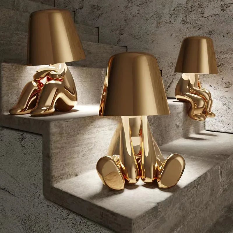 Figuur Lamp - Dimbare Ambience Goud Zilver Tafellamp-Boetiek Moda