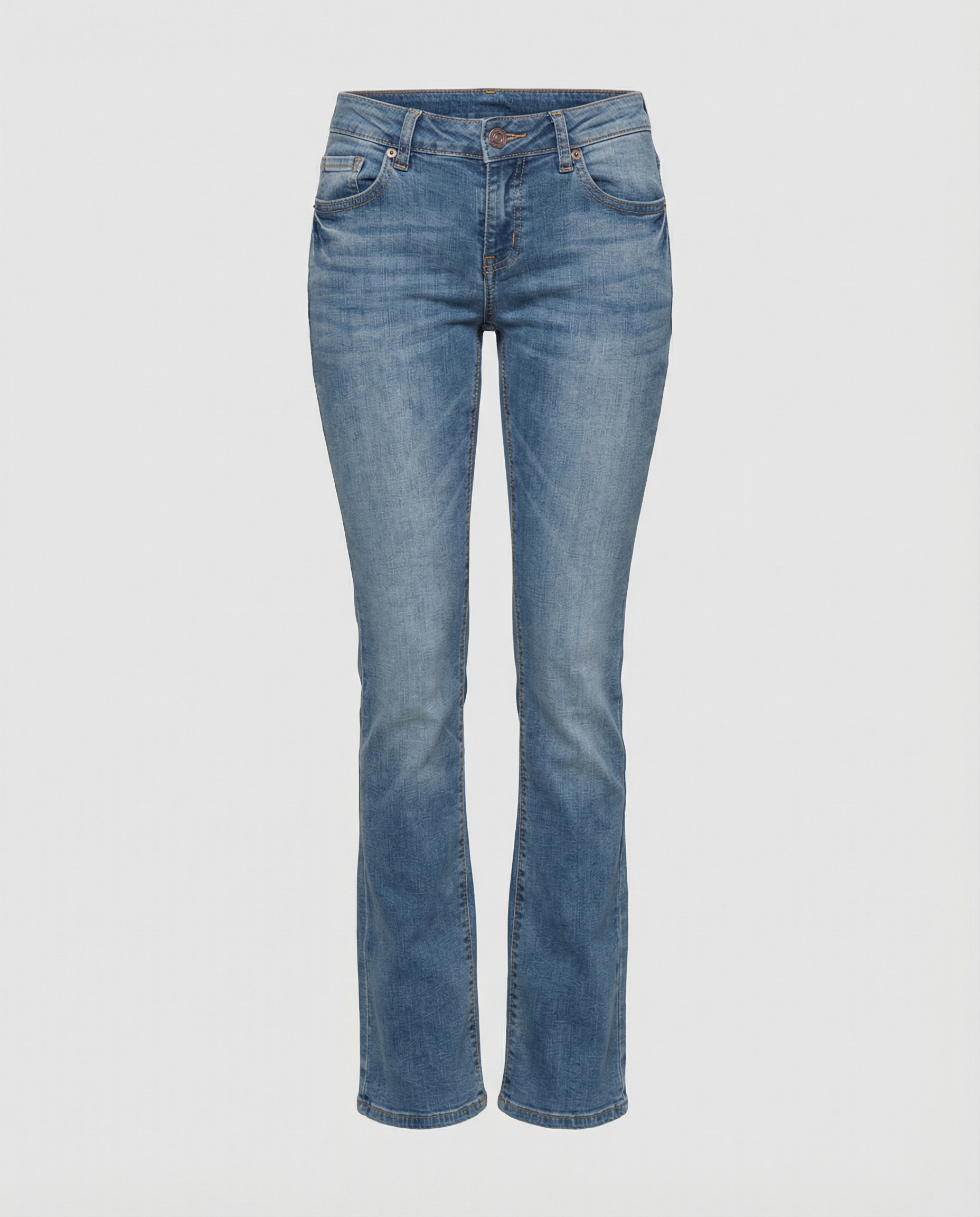 Flared jeans – Gewassen – Stretch – Laag model jeans – Damesjeans-Boetiek Moda