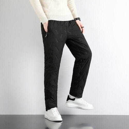 Fleece Gevoerde Broek - Trekkoord - Gewatteerd - Winterbroek - Herenbroek-Boetiek Moda