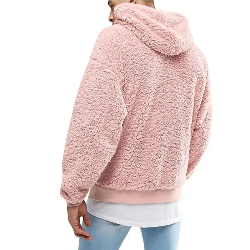 Fleece Hoodie | Trui | Teddy | Sherpa Hoodie | Heren Hoodie-Boetiek Moda