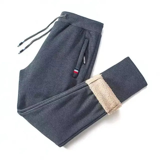 Fleece Joggers | Elastische Taille | Warm | Fleece Sweatbroeken | Heren Winter Sweats-Boetiek Moda
