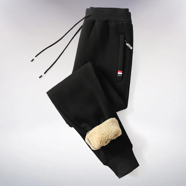 Fleece Joggers | Elastische Taille | Warm | Fleece Sweatbroeken | Heren Winter Sweats-Boetiek Moda