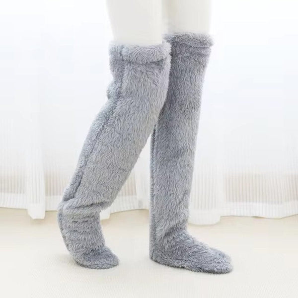 Fleece Sokken - Comfortabel - Over Knie - Kniekousen - Wintersokken voor Vrouwen-Boetiek Moda