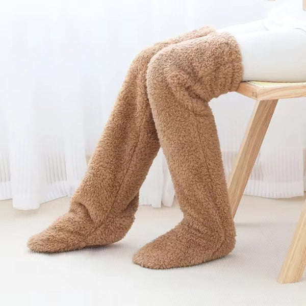 Fleece Sokken - Comfortabel - Over Knie - Kniekousen - Wintersokken voor Vrouwen-Boetiek Moda