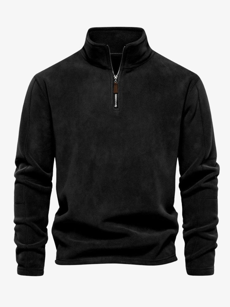 Fleece trui | Warm | Winter | Trui met kwartritssluiting | Fleece voor mannen-Boetiek Moda