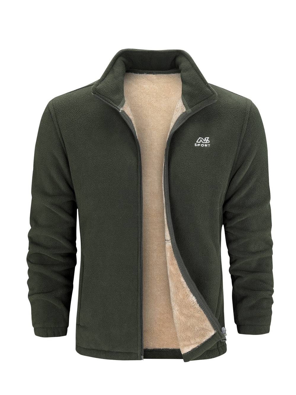 Fleecejack - Warm casual fleecejack met ritssluiting voor heren-Boetiek Moda