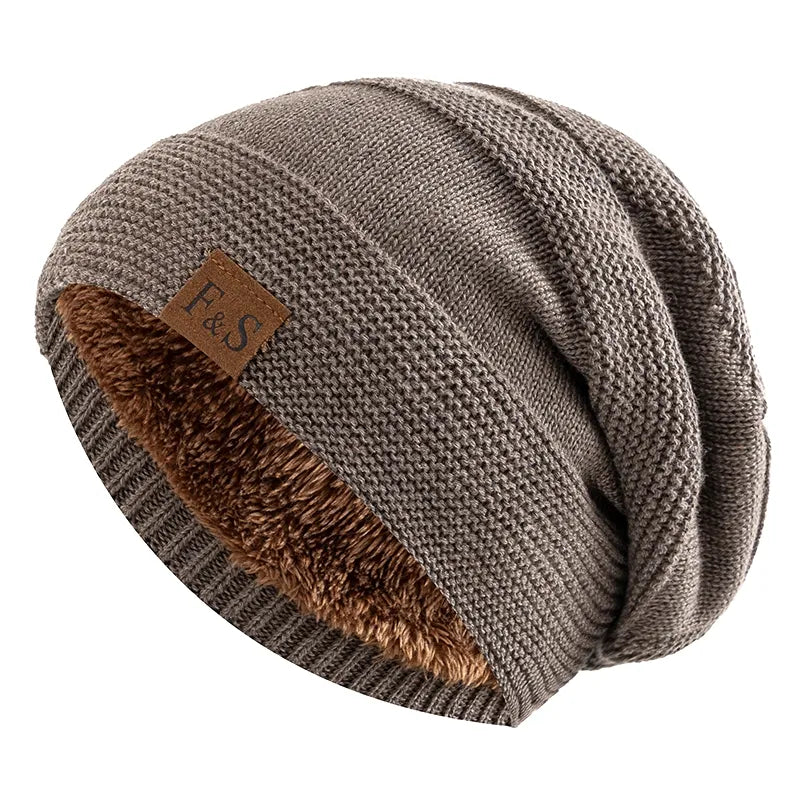 Floppy Beanie - Warme bontgevoerde muts voor heren in de winter-Boetiek Moda