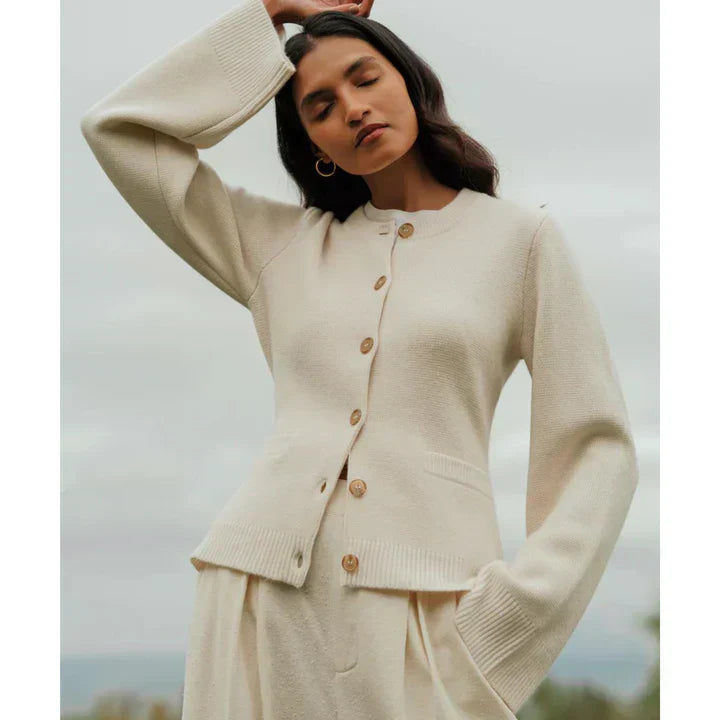 Gebreid Vest - Button-Up - Bell Sleeve - Vestjasje - Dameskleding-Boetiek Moda
