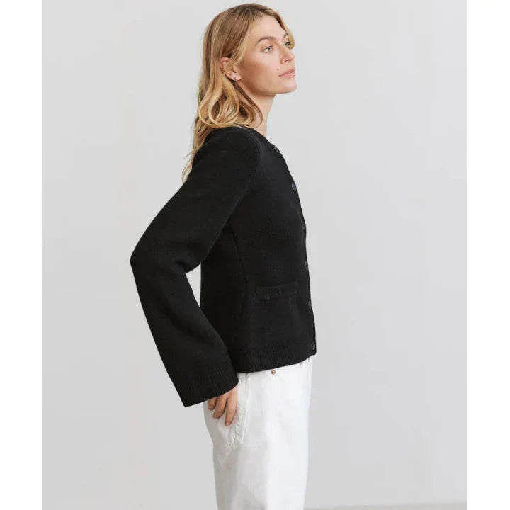 Gebreid Vest - Button-Up - Bell Sleeve - Vestjasje - Dameskleding-Boetiek Moda
