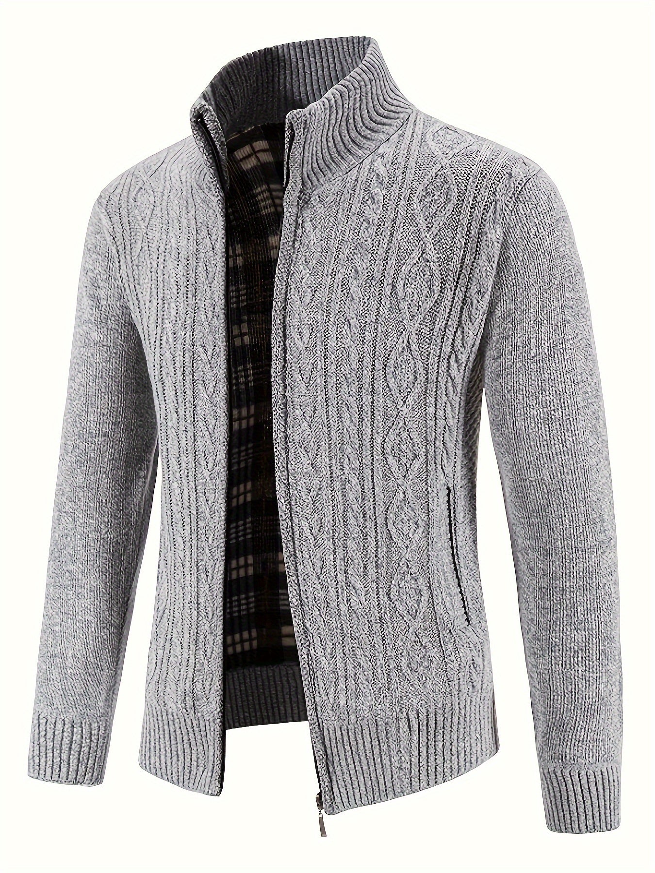 Gebreid Vest | Warm | Hoge Hals | Rits Vest | Heren Vest-Boetiek Moda
