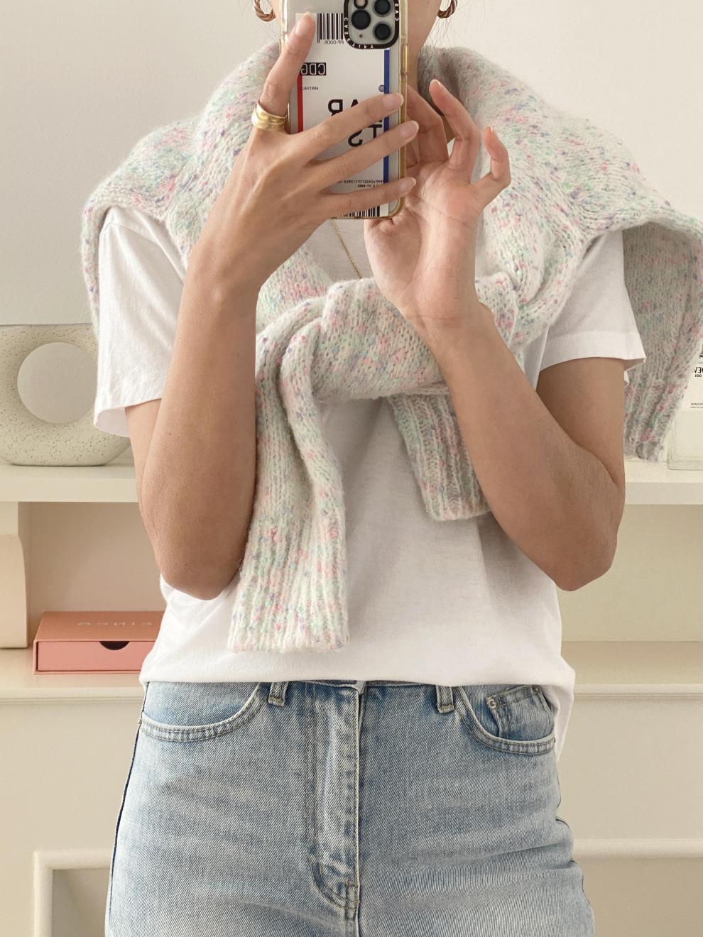 Gebreid vest - Oversized - Met knopen - Vesttrui - Damesvest-Boetiek Moda