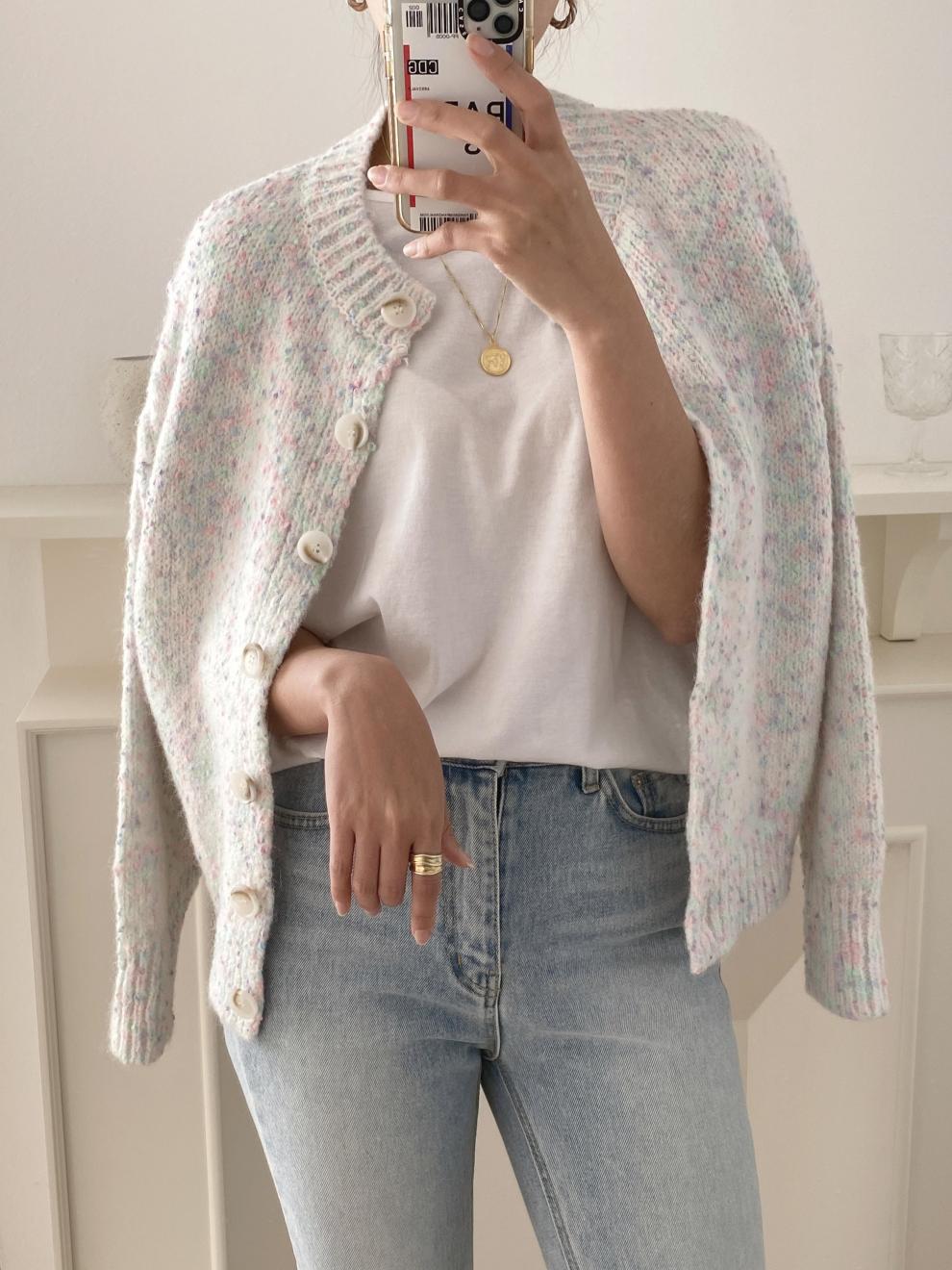 Gebreid vest - Oversized - Met knopen - Vesttrui - Damesvest-Boetiek Moda