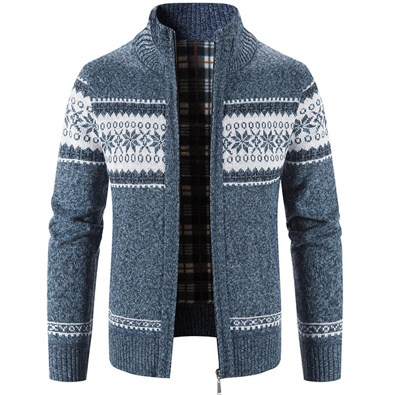 Gebreid vest - Zip-Up - Winter - Gebreid vest Trui - Herenvest-Boetiek Moda