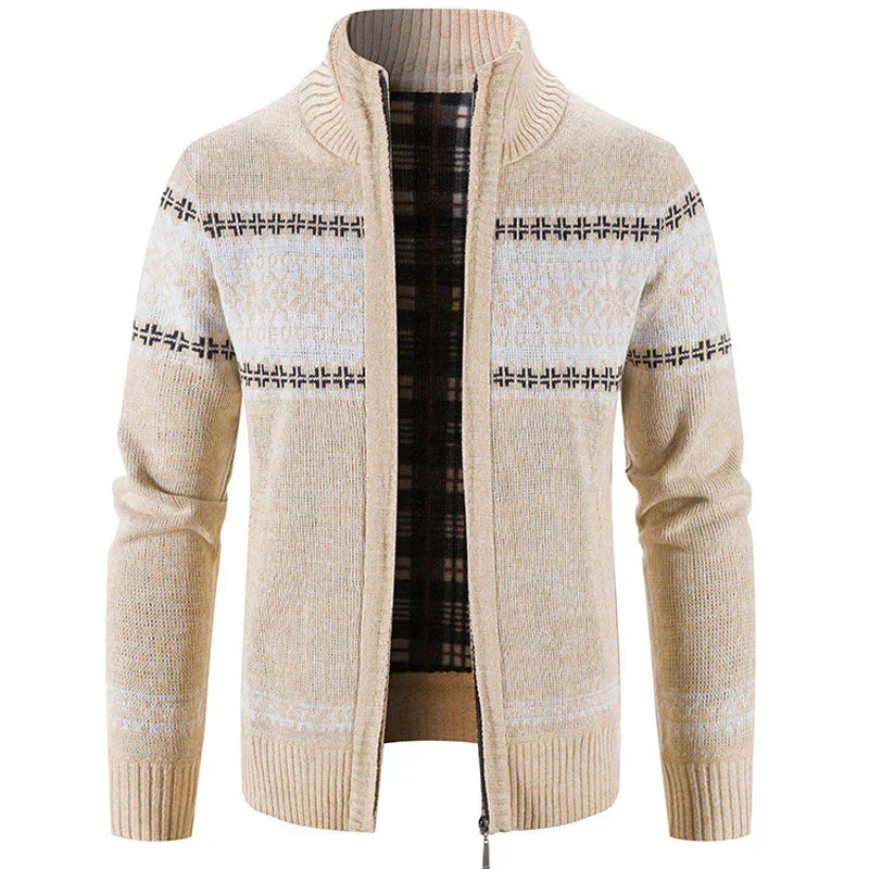 Gebreid vest - Zip-Up - Winter - Gebreid vest Trui - Herenvest-Boetiek Moda