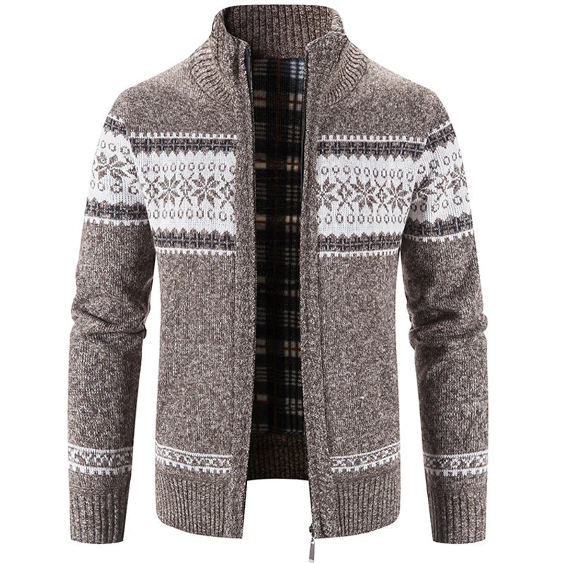 Gebreid vest - Zip-Up - Winter - Gebreid vest Trui - Herenvest-Boetiek Moda