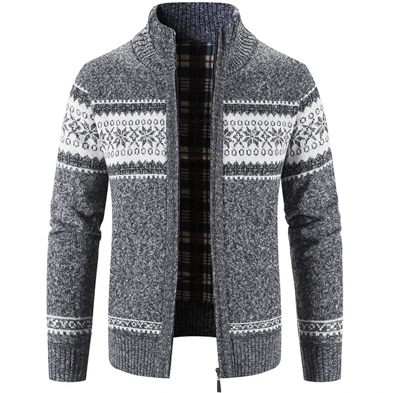 Gebreid vest - Zip-Up - Winter - Gebreid vest Trui - Herenvest-Boetiek Moda