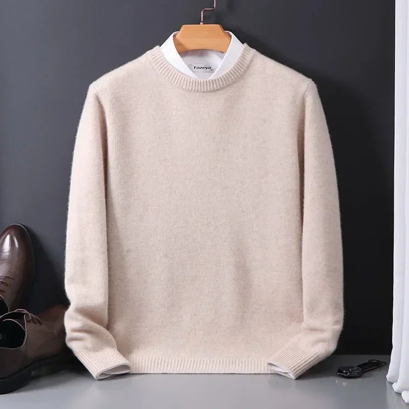 Gebreide Trui - Ronde hals - Winter - Gebreide pullover - Gebreide kleding voor heren-Boetiek Moda