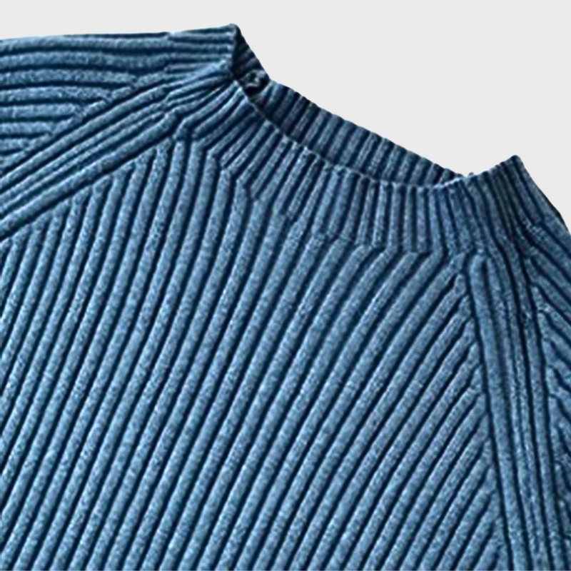 Gebreide loungeset - lange mouwen - wijde pijpen - tweedelige set - winterkleding voor dames-Boetiek Moda