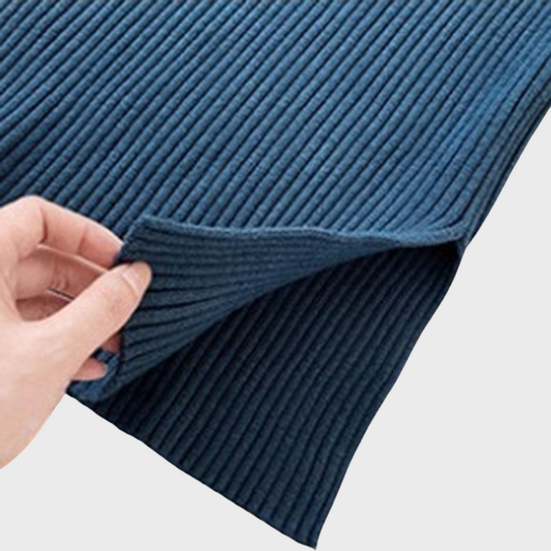 Gebreide loungeset - lange mouwen - wijde pijpen - tweedelige set - winterkleding voor dames-Boetiek Moda