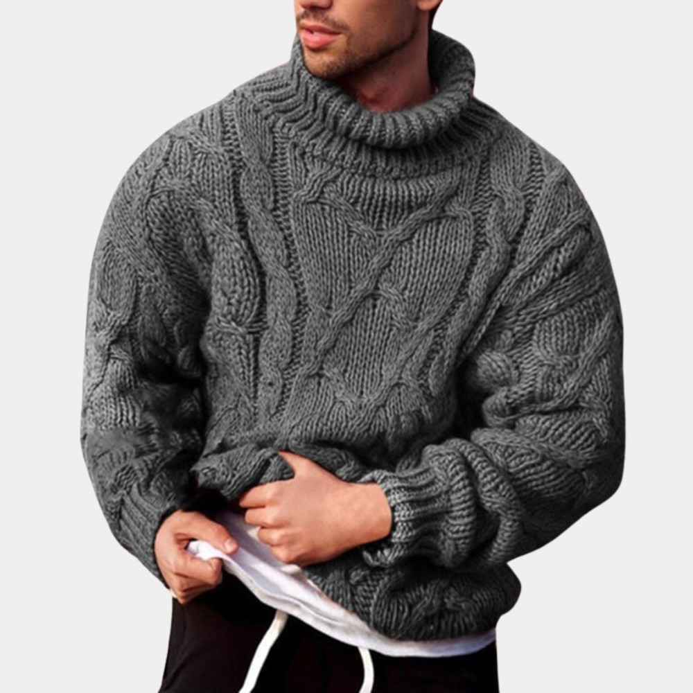 Gebreide trui | Grof | Coltrui | Gebreide trui | Herentrui-Boetiek Moda