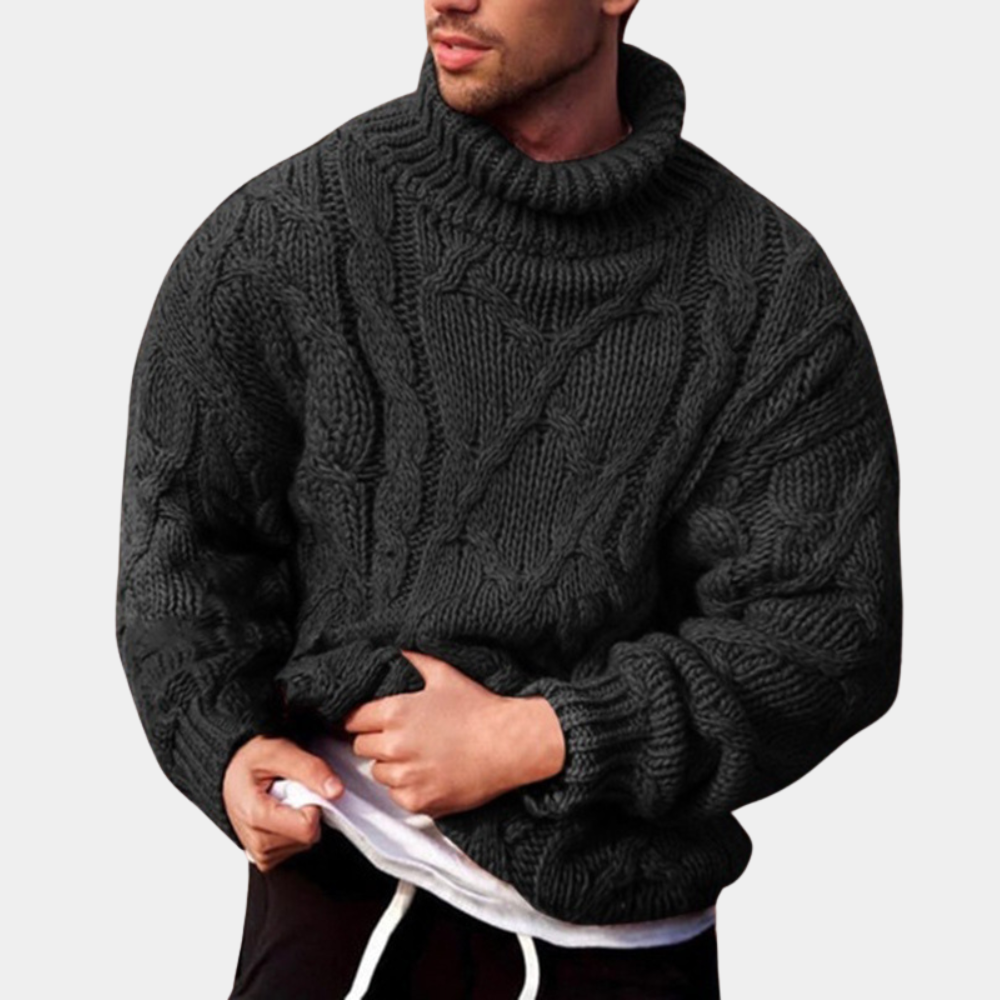 Gebreide trui | Grof | Coltrui | Gebreide trui | Herentrui-Boetiek Moda