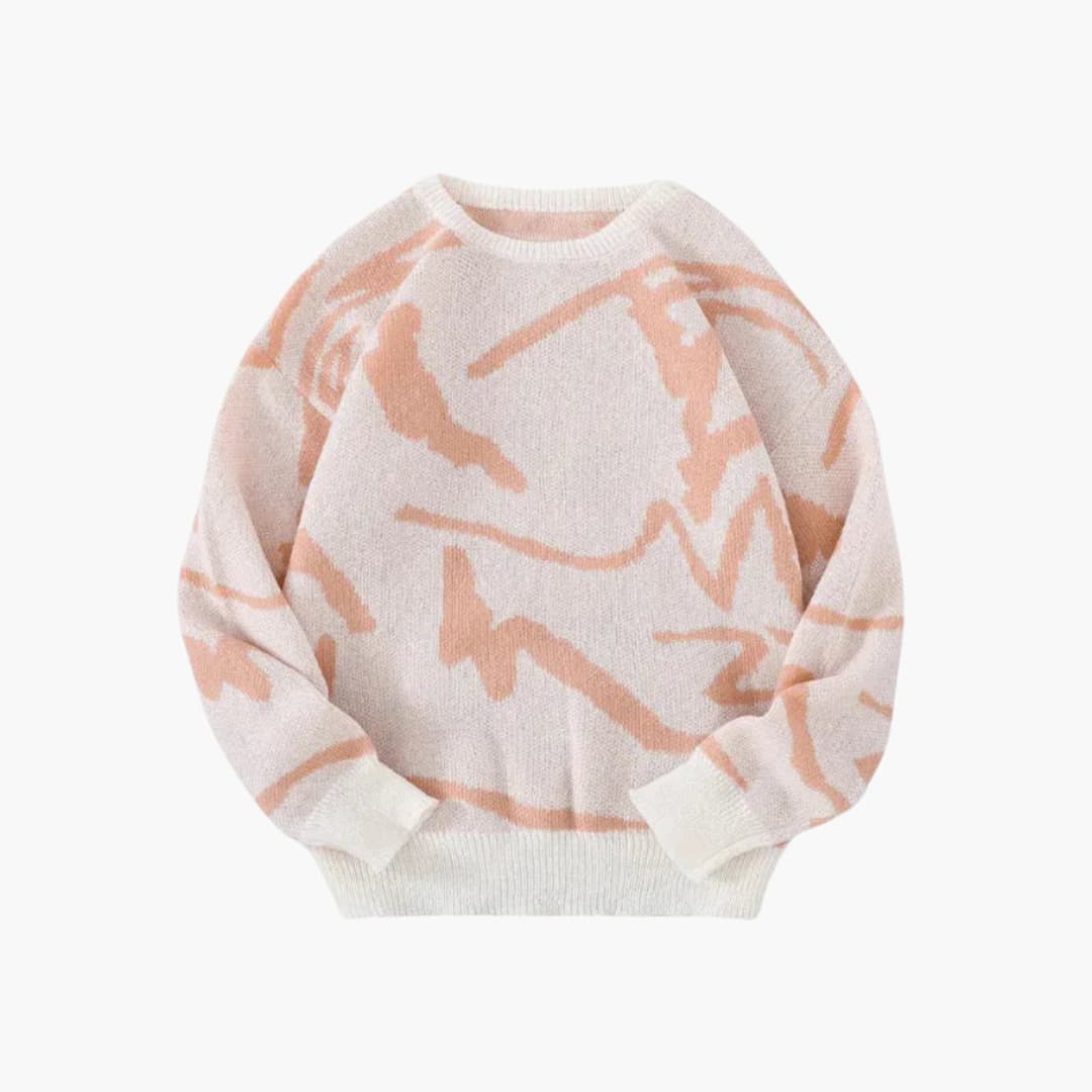 Gebreide trui - Herenpullover met ronde hals-Boetiek Moda