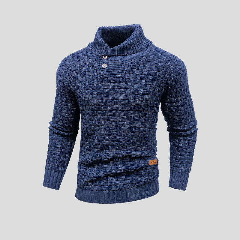 Gebreide trui - dik - rolkraag - gebreide sweater - winterkleding voor mannen-Boetiek Moda