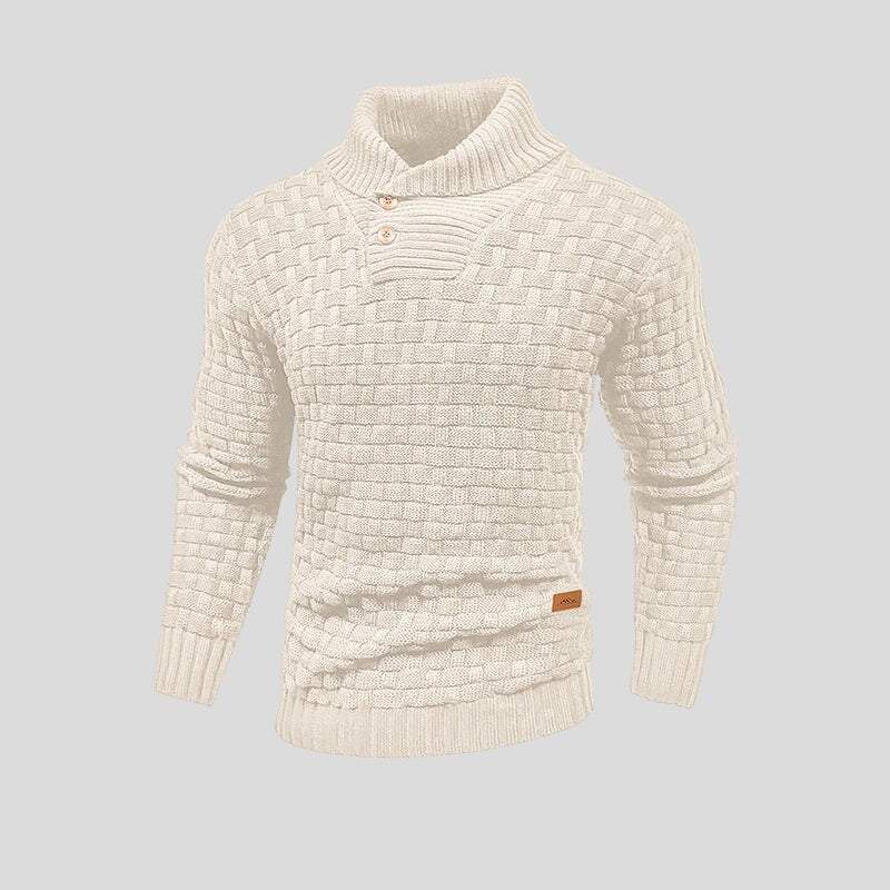 Gebreide trui - dik - rolkraag - gebreide sweater - winterkleding voor mannen-Boetiek Moda
