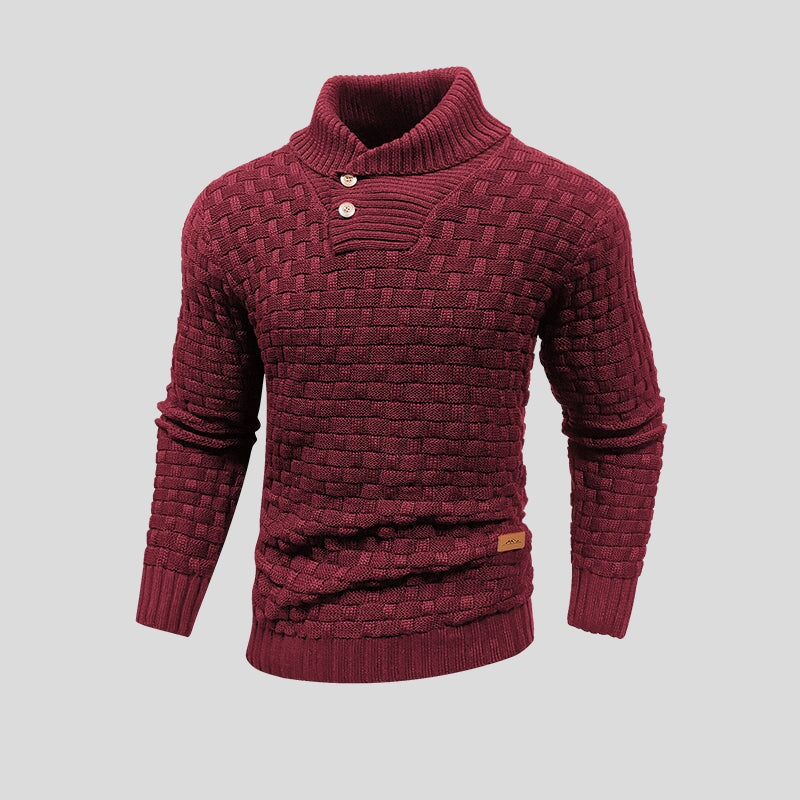 Gebreide trui - dik - rolkraag - gebreide sweater - winterkleding voor mannen-Boetiek Moda
