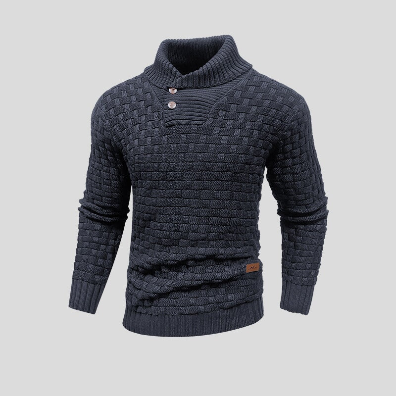 Gebreide trui - dik - rolkraag - gebreide sweater - winterkleding voor mannen-Boetiek Moda