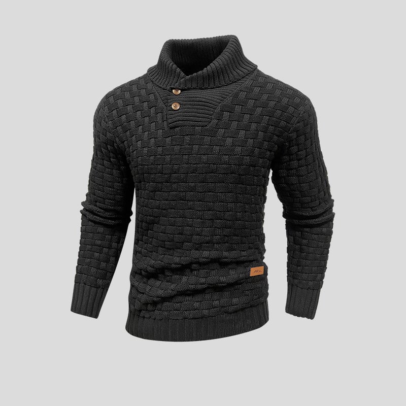 Gebreide trui - dik - rolkraag - gebreide sweater - winterkleding voor mannen-Boetiek Moda