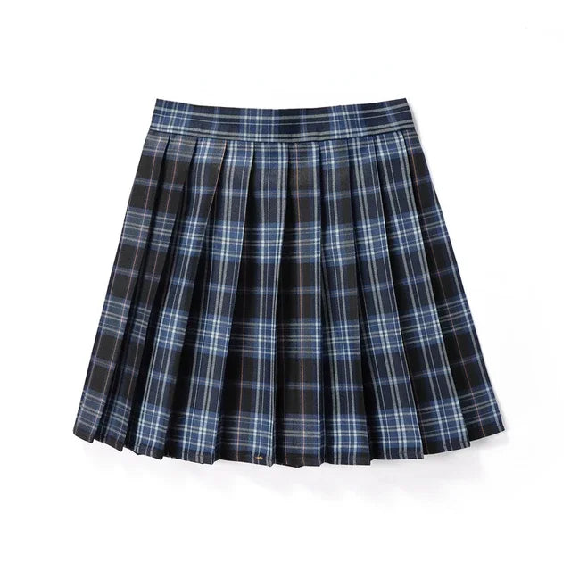 Geplooid minirokje - Kort - Hoge Taille - Geruit Rokje - Geplooid Rokje-Boetiek Moda