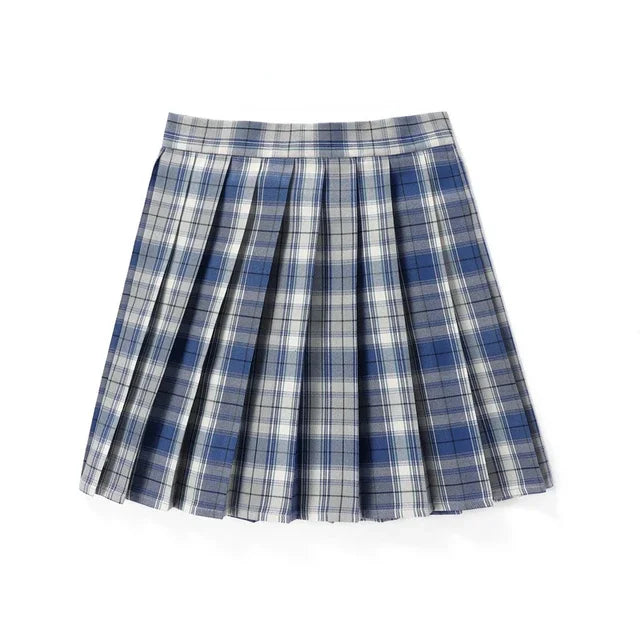Geplooid minirokje - Kort - Hoge Taille - Geruit Rokje - Geplooid Rokje-Boetiek Moda